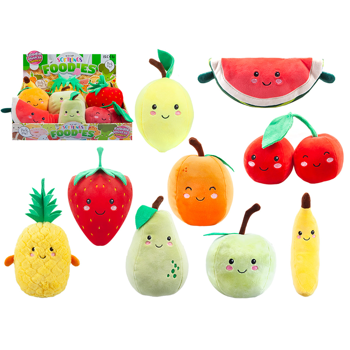 PLÜSCHTIERE OBST SORTIERT 16CM