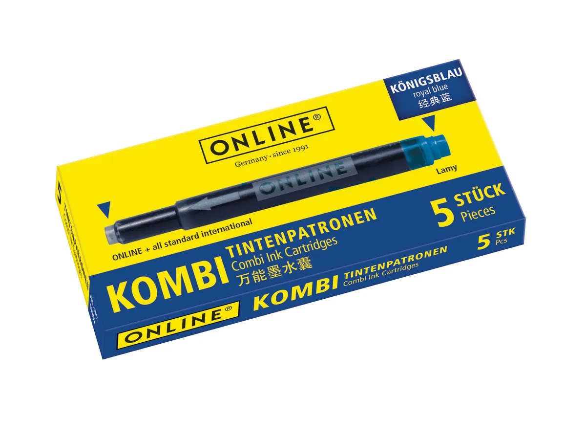 INCHIOSTRO BLU PER PENNE PACK DA 5 - KOMBI