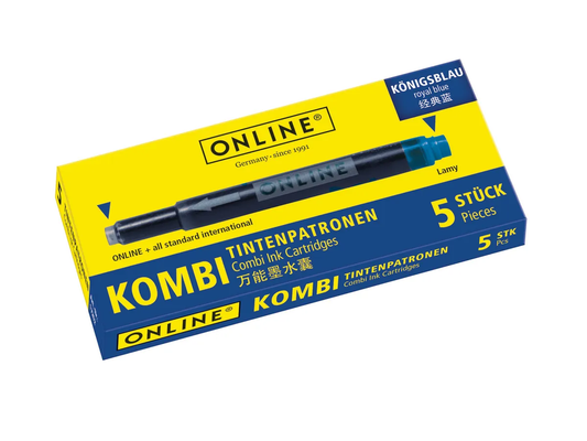 INCHIOSTRO BLU PER PENNE PACK DA 5 - KOMBI
