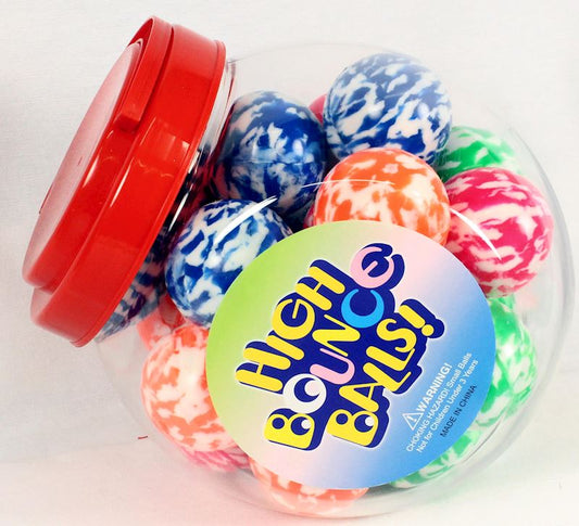 GUMMIBALL MEHRFARBIG 49MM SORT.