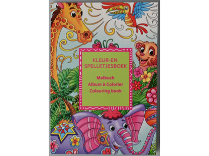 LIBRO DA COLORARE CON 6 MINI MATITE ASS. - ROOST