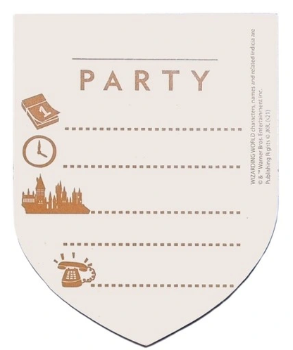 6 INVITATIONS HARRY POTTER - AMSCAN