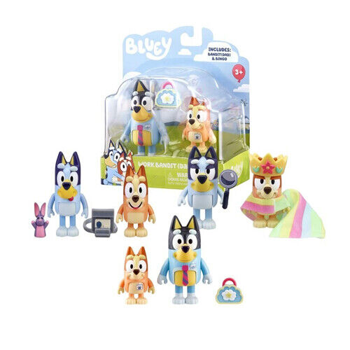 2 BLUEY FIGUREN-SETS - SORTIERT - GIOCHI PREZIOSI