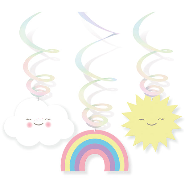 6 REGENBOGEN-SPIRALEN - AMSCAN