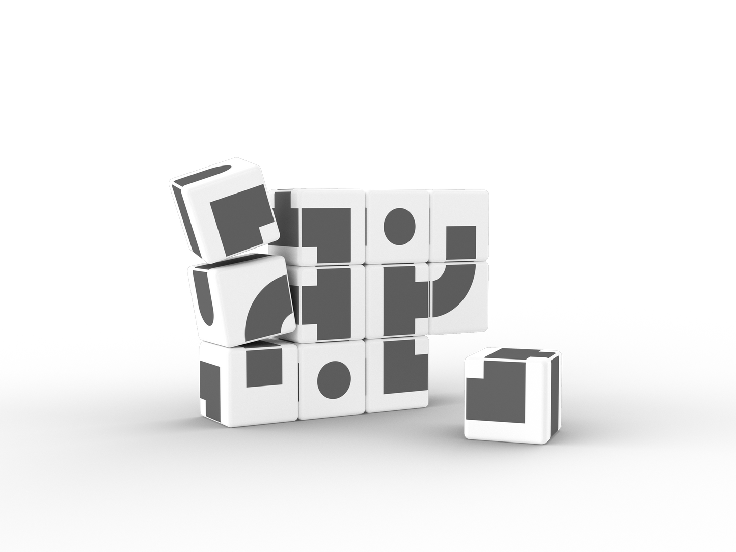 005 CUBE ART KAUFMAN MODULAR 12 - GEOMAGWORLD