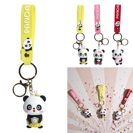 SCHLÜSSELANHÄNGER PANDA SORT. – WEICHES ACCESSOIRE