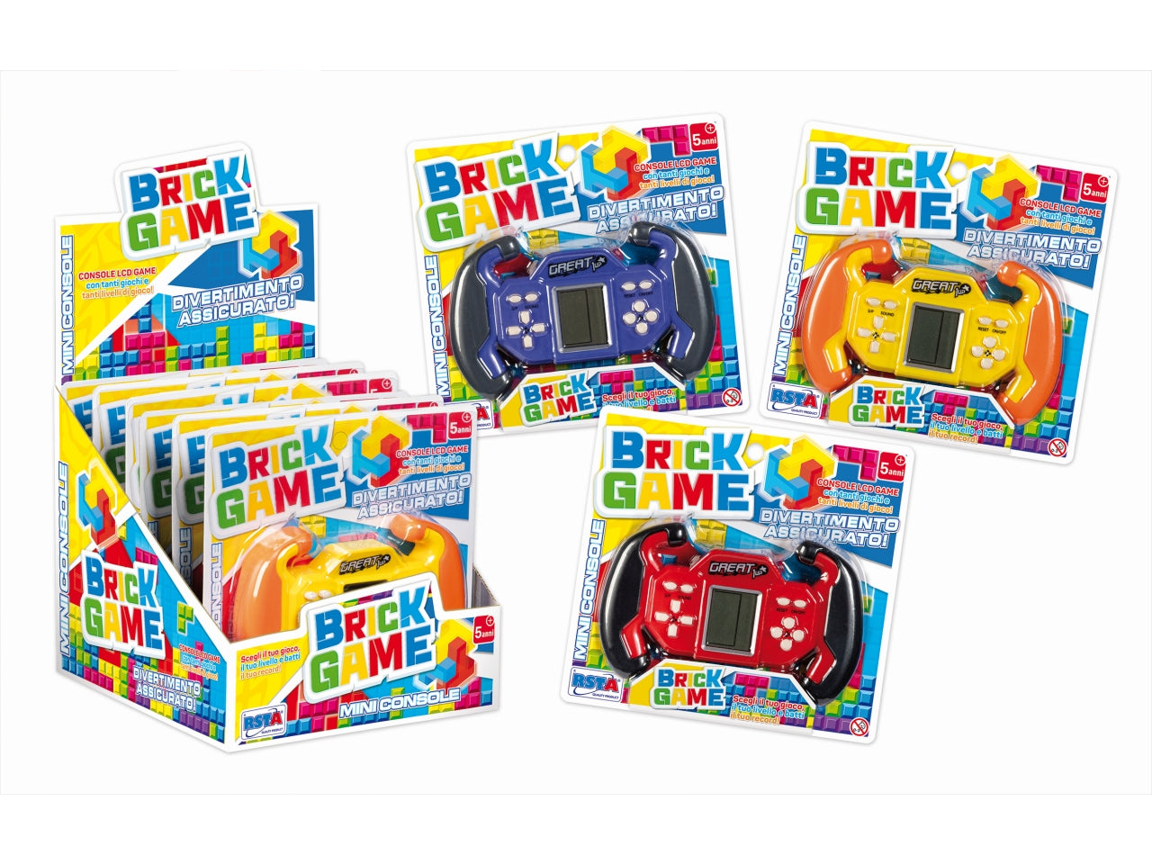 BRICK GAME MINIKONSOLEN SORT.