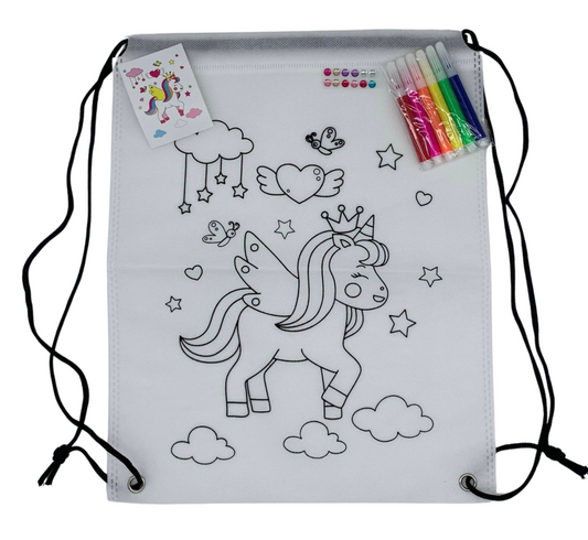 EINHORN FARBIGER RUCKSACK – MACH EIN STOFFTIER