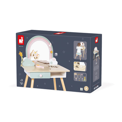 🟡 EINHORN-SCHMINKTISCH MIT ZUBEHÖR – JANOD – BESTSELLER