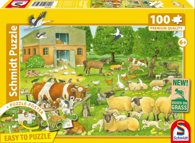 PUZZLE ANIMAUX À LA FERME 100 PZ - SCHMIDT