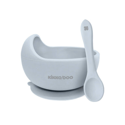 YUMMY SCHALE MIT LÖFFEL – BLAU – KIKKABOO
