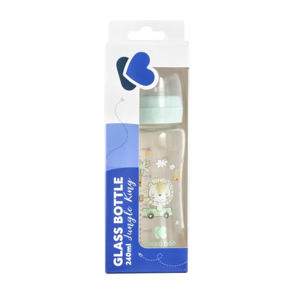 GLASFLASCHE 240ML - JUNGLE KING MINT - KIKKABOO