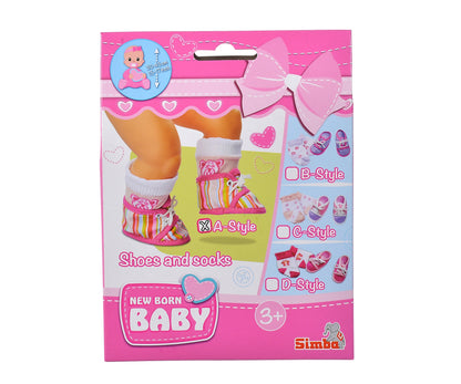 SCHUHE UND SOCKEN FÜR PUPPEN 4-FACH SORTIERT - SIMBA TOYS