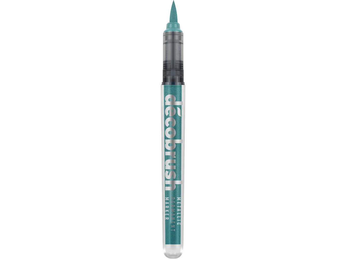 DECO BRUSH MARKER METALLIC BLAU - KARIN
