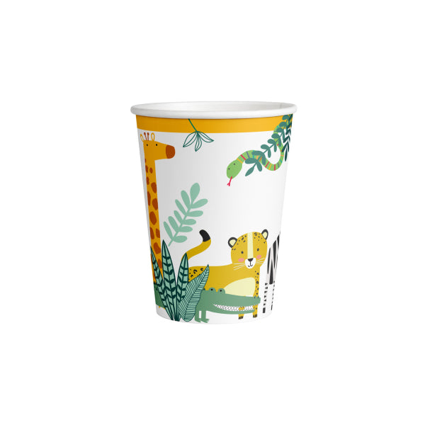 8 BECHER ANIMAL WILD - AMSCAN