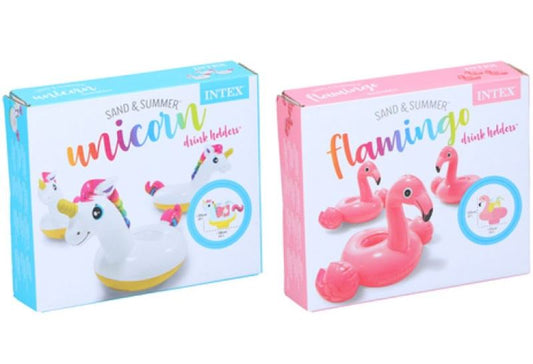 SET DI 3 PORTABICCHIERI DA PISCINA 20X38CM UNICORNO