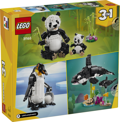 ANIMAUX SAUVAGES FAMILLE PANDA - CREATOR 31165 - LEGO