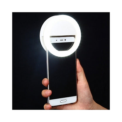 UNIVERSAL SELFIE BLITZLICHT PROFESSIONAL WEISS - CELLY