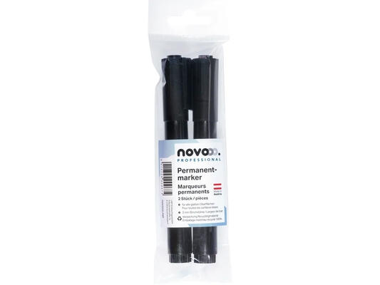 PENNARELLI INDELEBILI NERI 3MM PACK DA 2 - NOVOOO