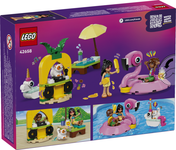 PISCINE PARTY AVEC UNE LICORNE ET UN FLAMANT ROSE - FRIENDS 42658 - LEGO
