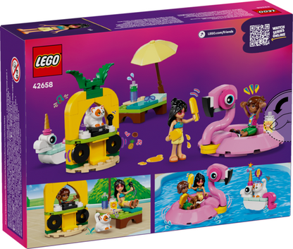 PISCINE PARTY AVEC UNE LICORNE ET UN FLAMANT ROSE - FRIENDS 42658 - LEGO