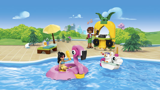 PISCINE PARTY AVEC UNE LICORNE ET UN FLAMANT ROSE - FRIENDS 42658 - LEGO