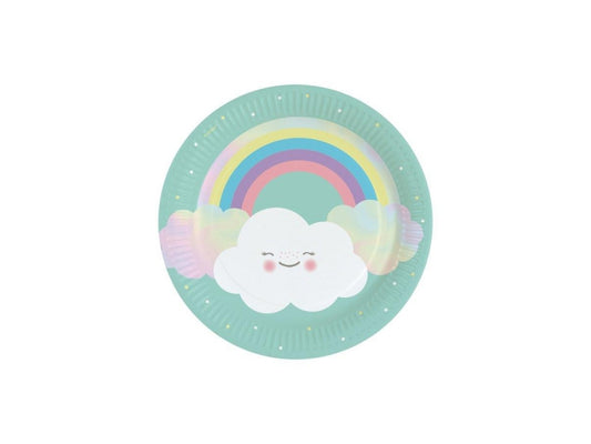 8 PIATTI RAINBOW PICCOLI - AMSCAN