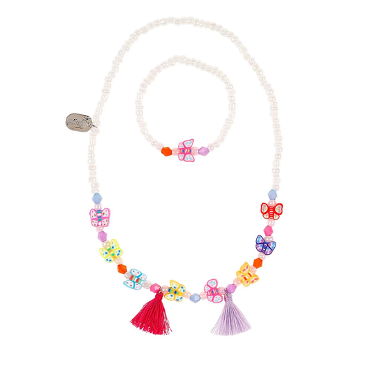 ENSEMBLE COLLIER ET BRACELET ANKJE PAPILLON - SOUZA