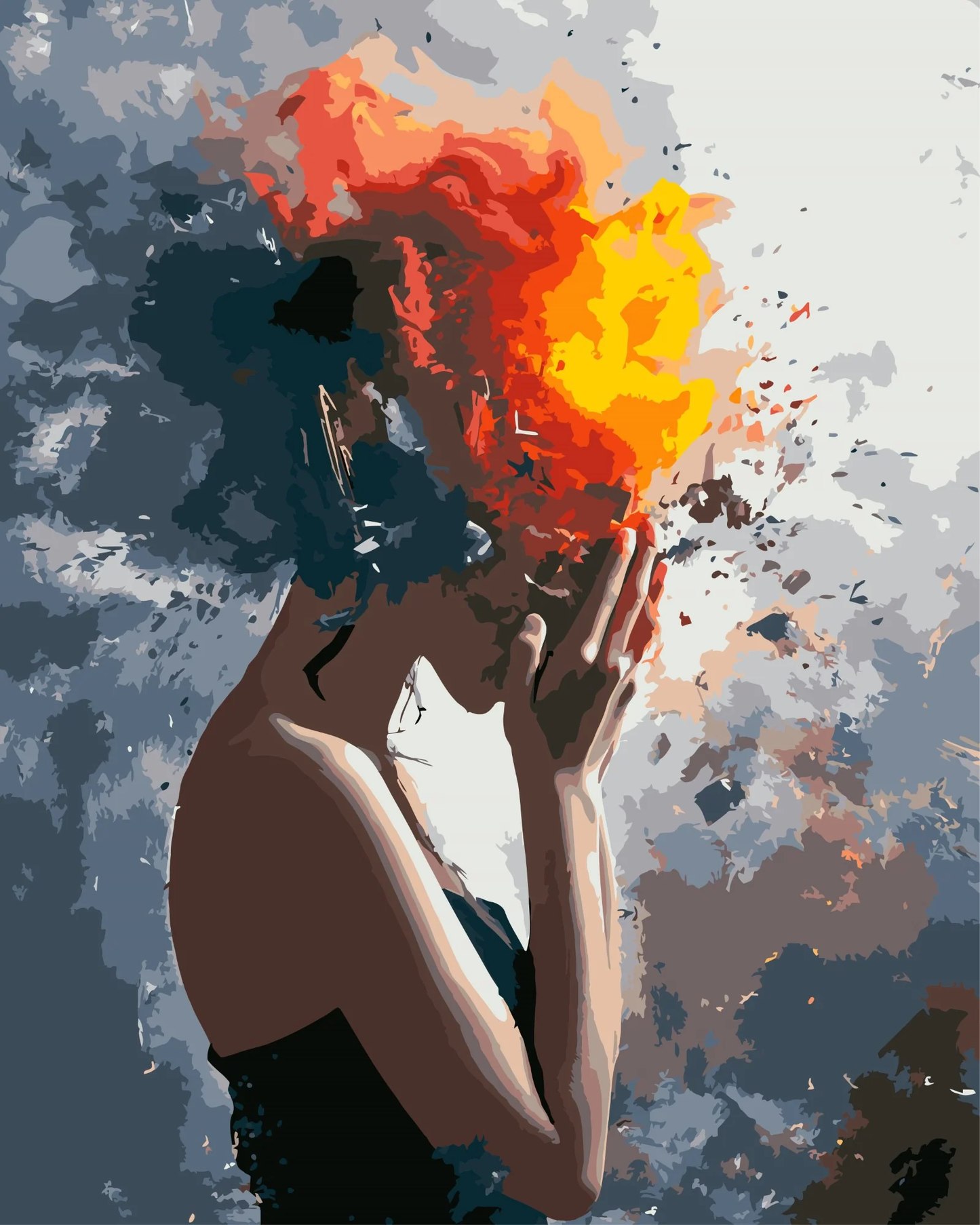 TEMPESTA NELLA TESTA - PITTURA CON I NUMERI - COLORELLE