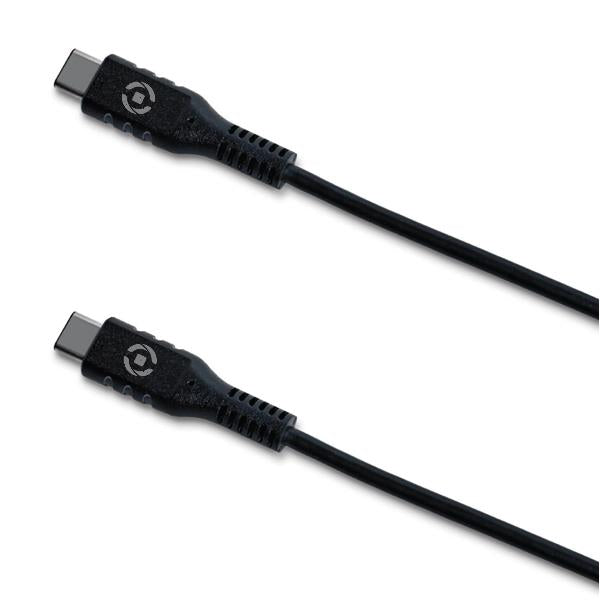 CABLE USB-C/ USB-C 1MT BLACK - CELLY