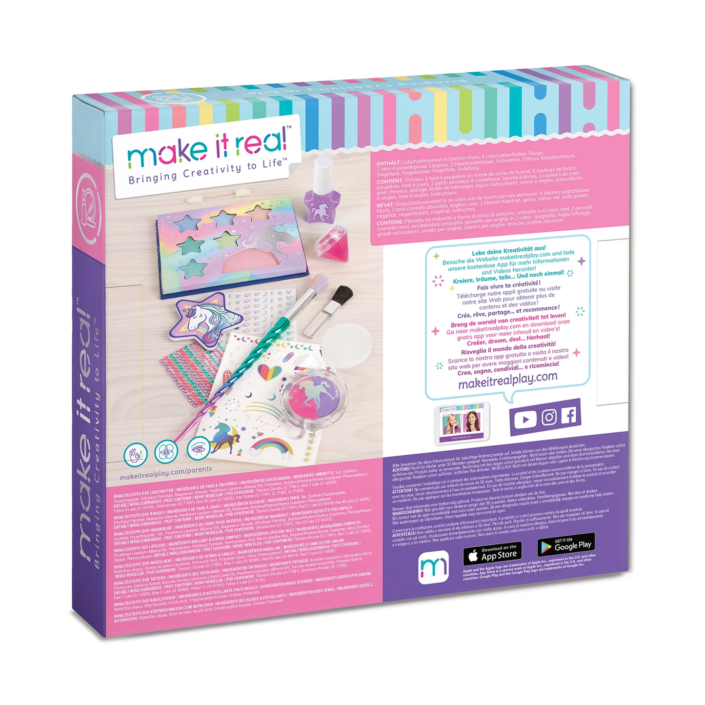 SET DE BEAUTÉ LICORNES - MAKE IT REAL