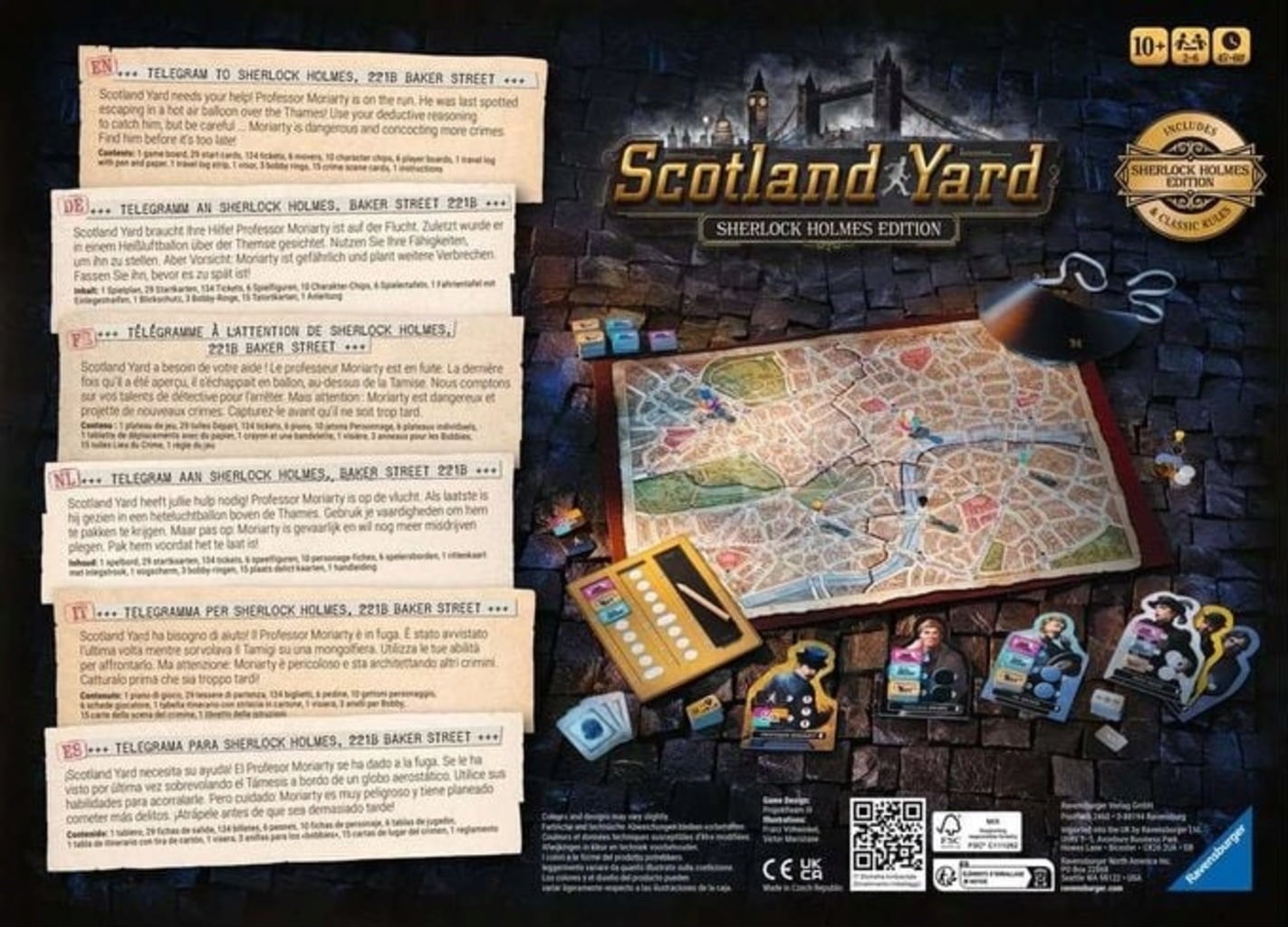 SCOTLAND YARD SHERLOCK - RAVENSBURGER - MULTILINGUE