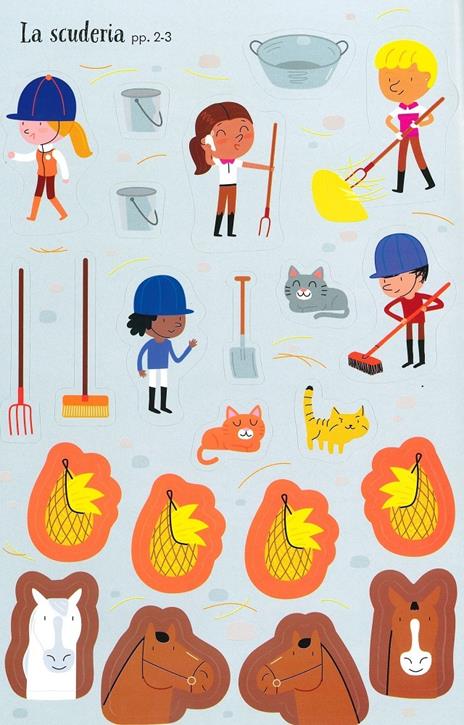 STICKERBUCH PFERDE UND PONYS - FARBIGE AUSGABE - BUCH