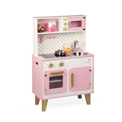 🟡 CANDY CHIC HOLZKÜCHE MIT ZUBEHÖR – JANOD – BESTSELLER
