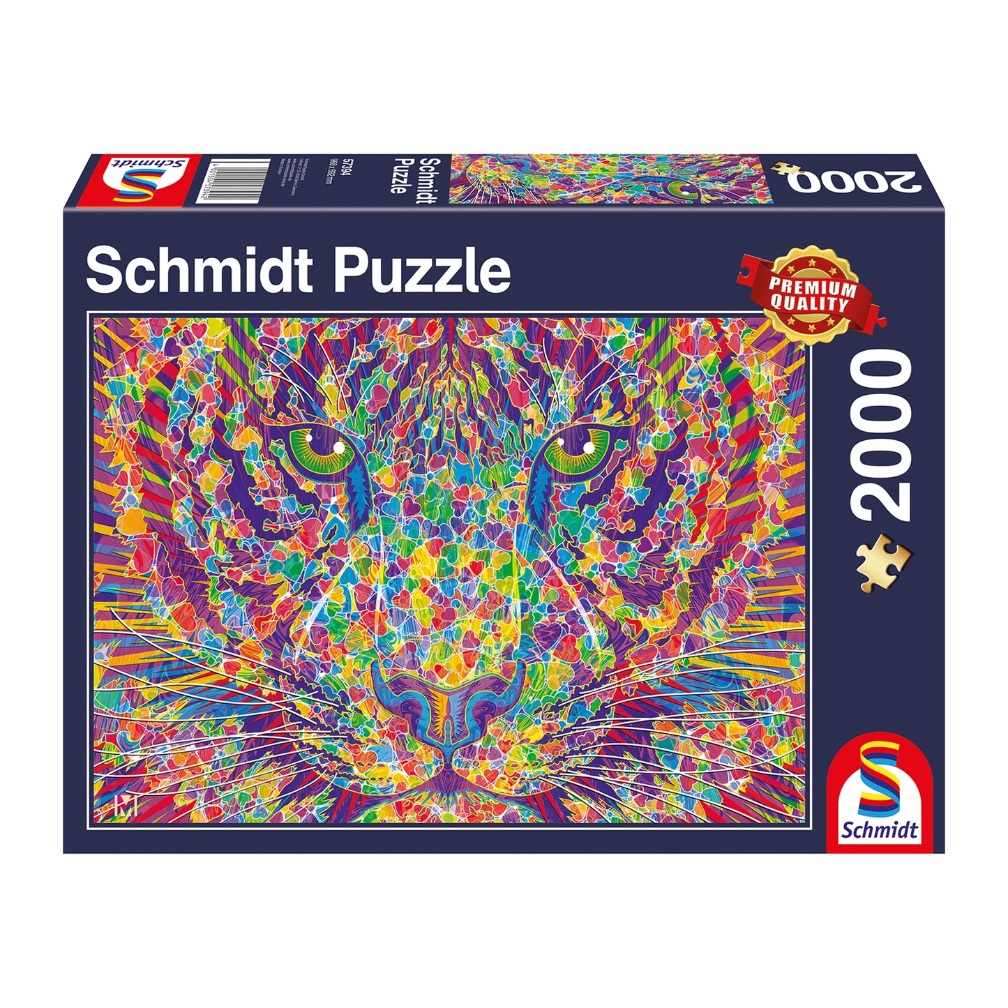 PUZZLE TIGRE AU CŒUR SAUVAGE 2000 PIÈCES - SCHMIDT