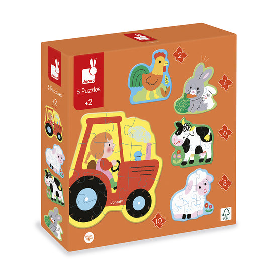 5 LERNPUZZLE BAUERNHOF – JANOD