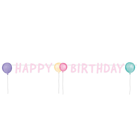 GIRLANDE HAPPY BIRTHDAY 150CM - AMSCAN