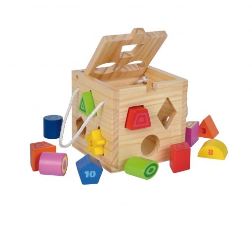 Alternative view of CUBOTTO CON FORME IN LEGNO - EICHHORN