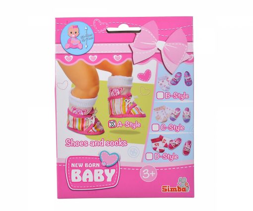 SCARPE E CALZE PER BAMBOLE 4 TIPI - SIMBA TOYS