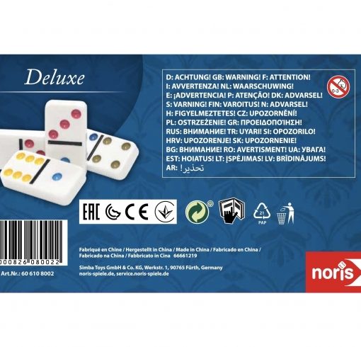 Alternative view of DOMINO DOPPIO 6 DELUXE - MULTILINGUA - NORIS