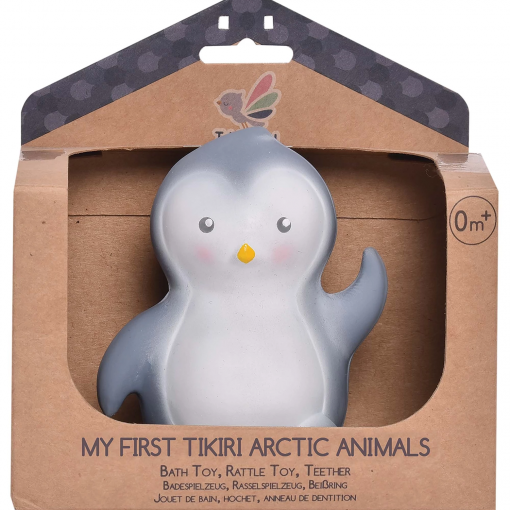 SONAGLIO PINGUINO IN GOMMA NATURALE - TIKIRI