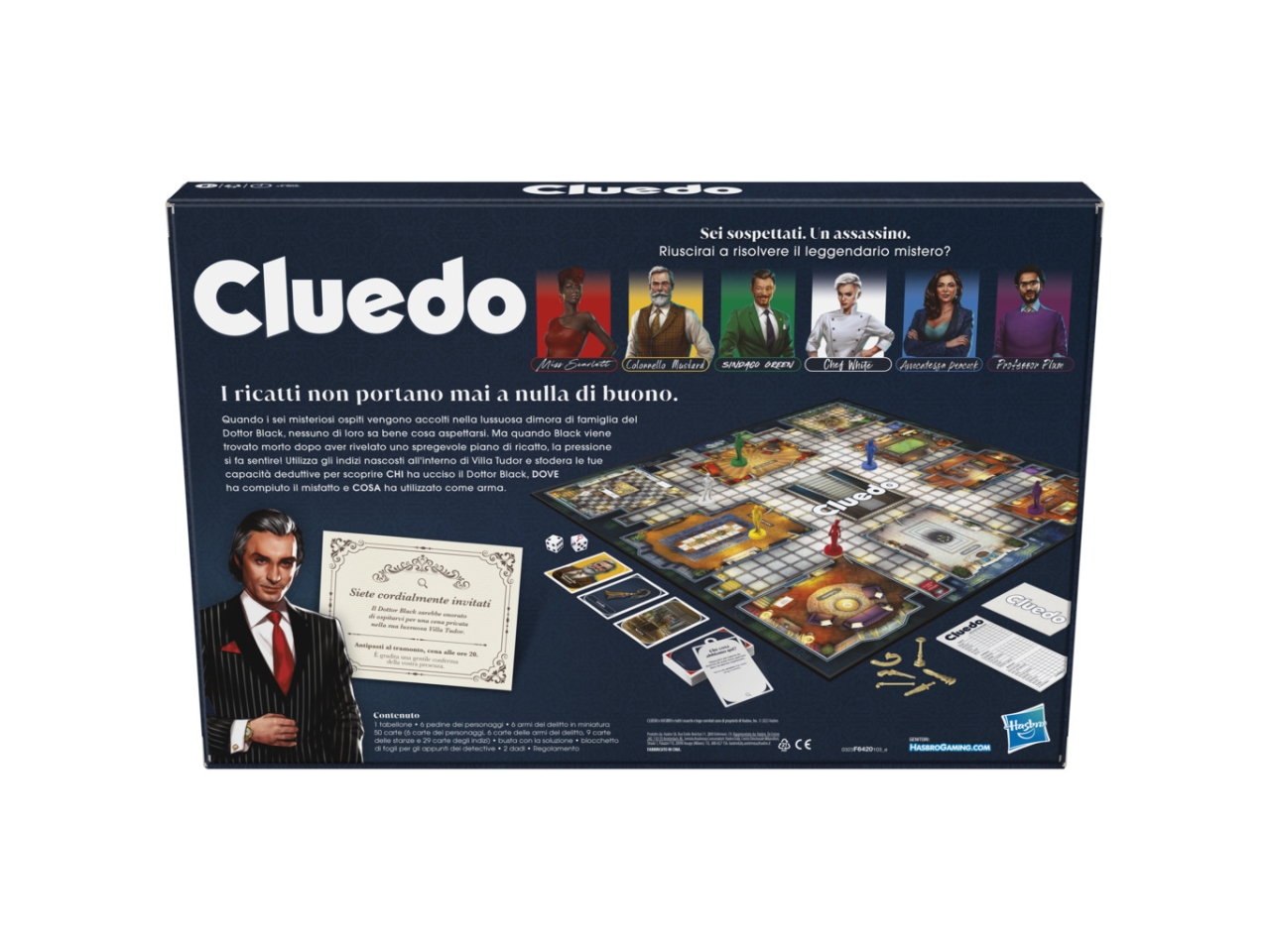 CLUEDO CLASSICO REFRESH - HASBRO GAMING - IT - immagine 3