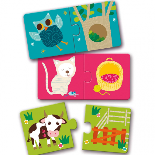 Alternative view of DUO PUZZLE - HABITAT - DJECO