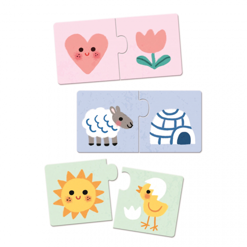 Alternative view of DUO PUZZLE - COLORI - DJECO