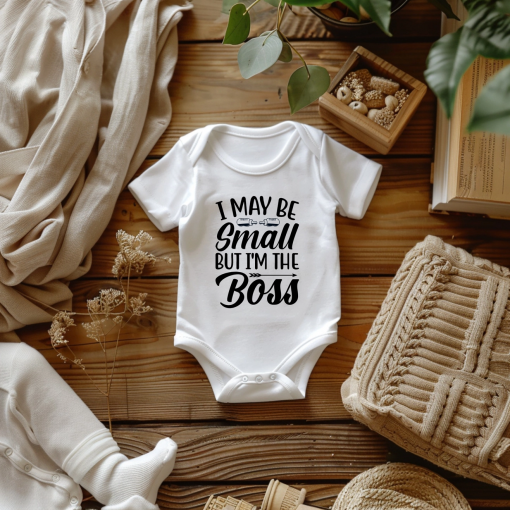 BABY BODY "SONO PICCOLO MA SONO IL BOSS" 62CM - THE CUTE CLOUD