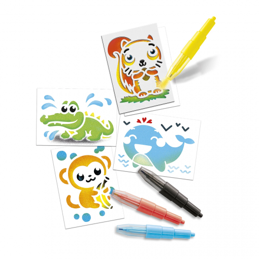 Alternative view of SET DI PENNE SPRAY MINI ANIMALI - BLOPENS