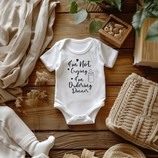 BABY BODY "NON STO PIANGENDO, STO ORDINANDO LA CENA" 80CM - THE CUTE CLOUD