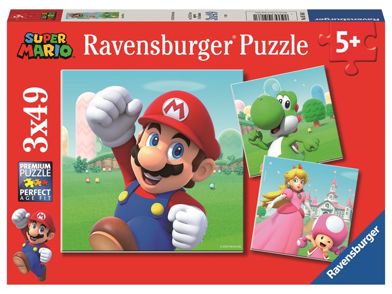 PUZZLE 3X49 SUPER MARIO - RAVENSBURGER