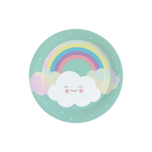 8 PIATTI RAINBOW PICCOLI - AMSCAN