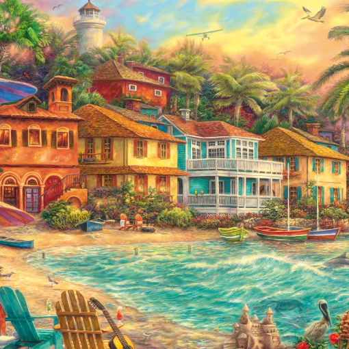 Alternative view of PUZZLE ISOLA DEL TEMPO 1000 PZ - SCHMIDT